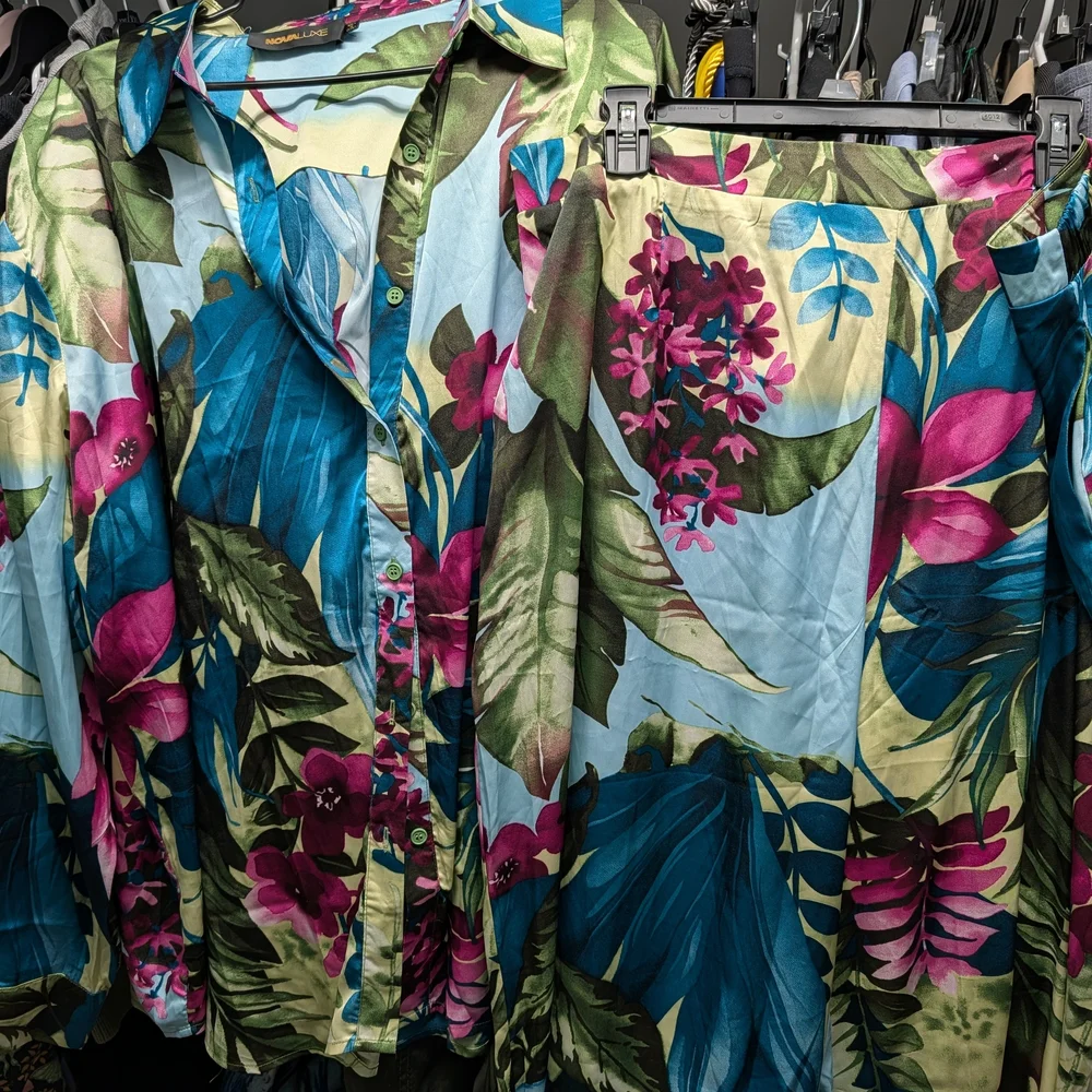 ✨NWOT✨Nova Luxe Kyoto Satin Pant Set - Picture 2 of 6